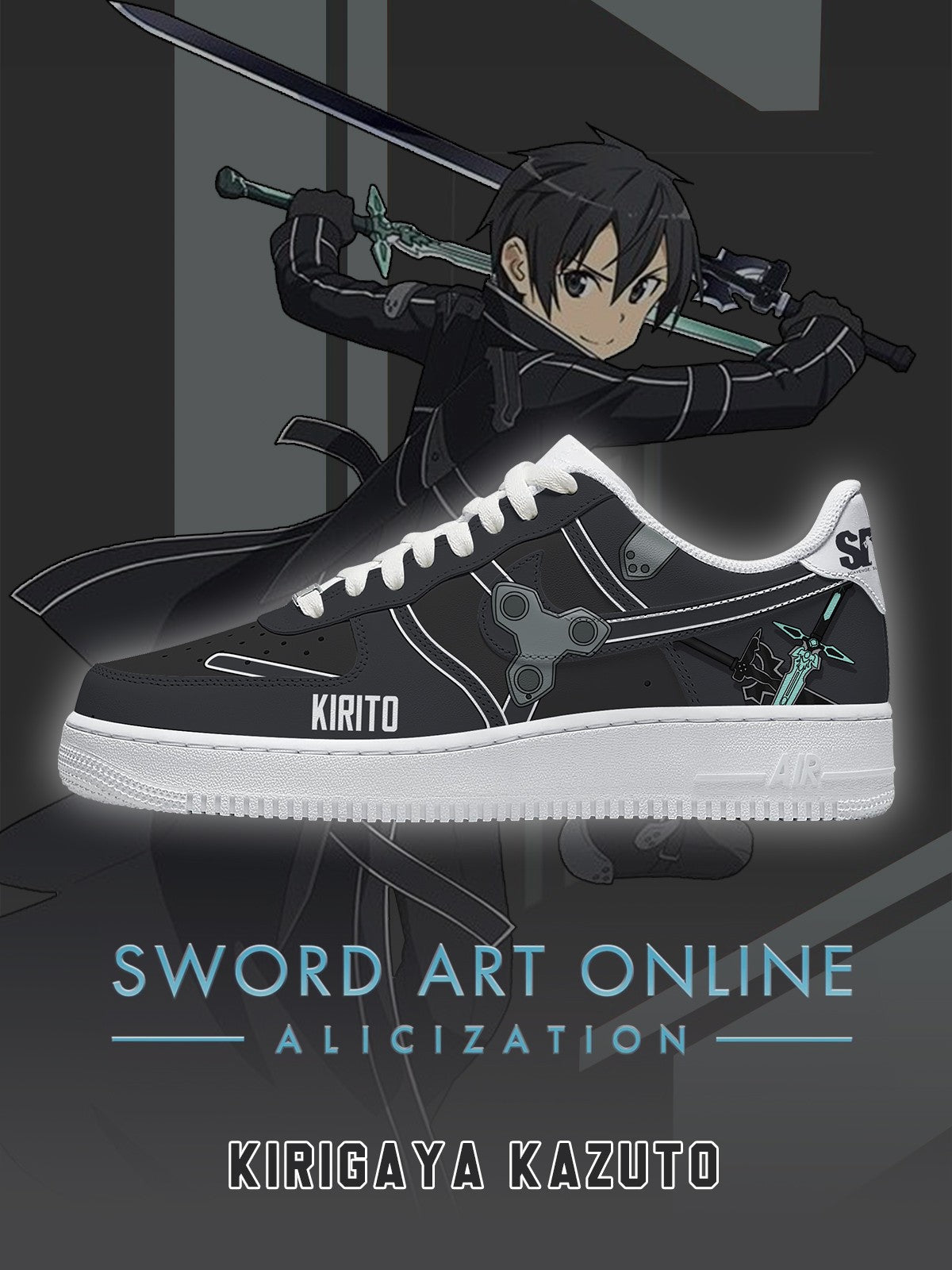 Kirigaya Kazuto V.1 Custom Air-Style Sneakers