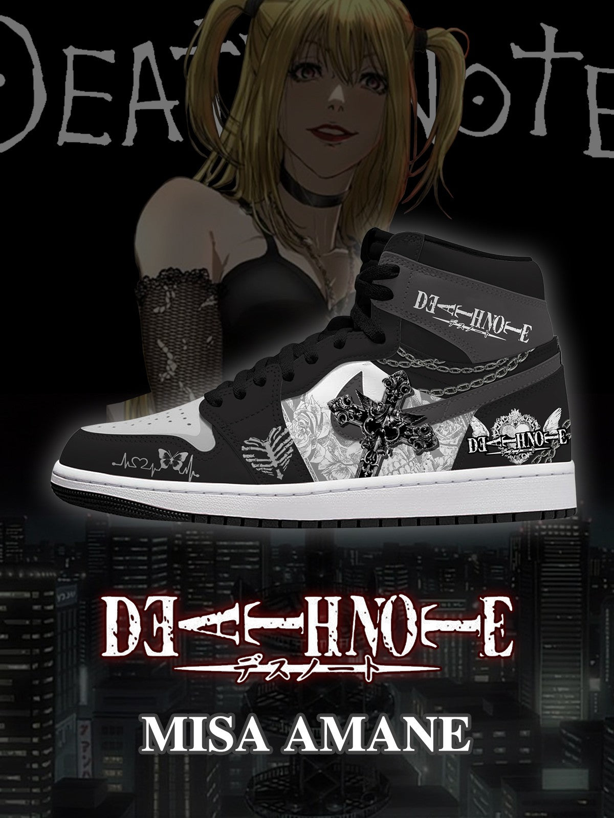 Misa Amane V.1 Custom High-Top-Sneaker